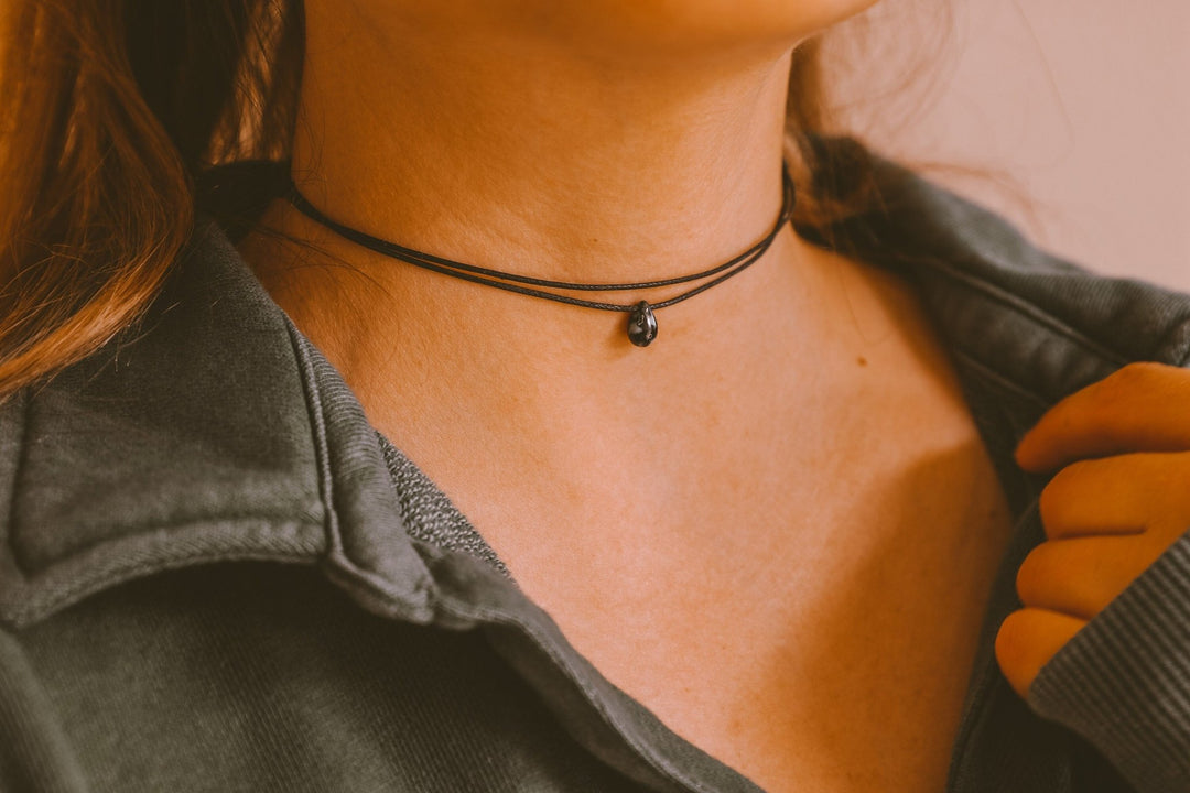 Grunge Double Layered Black Choker - SAME SUN CO