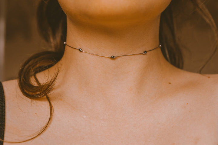 Hematite Choker Necklace - SAME SUN CO