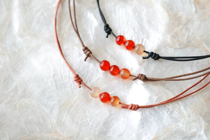 Hippie Carnelian Beaded Necklace - SAME SUN CO