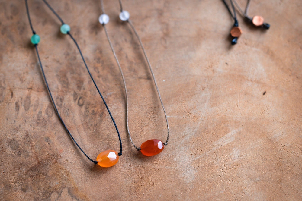 Hippie Carnelian Necklace - SAME SUN CO