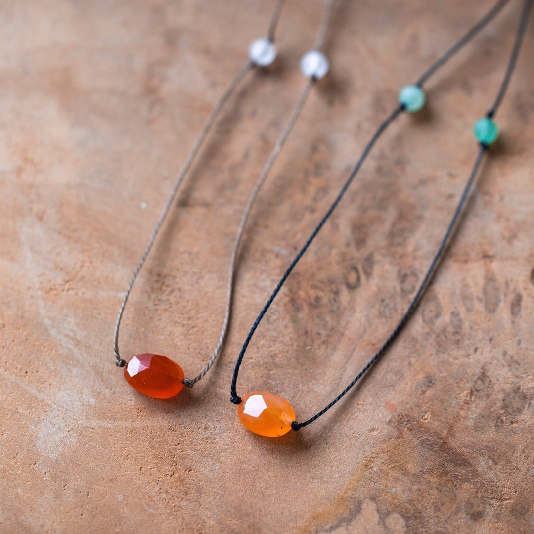 Hippie Carnelian Necklace - SAME SUN CO