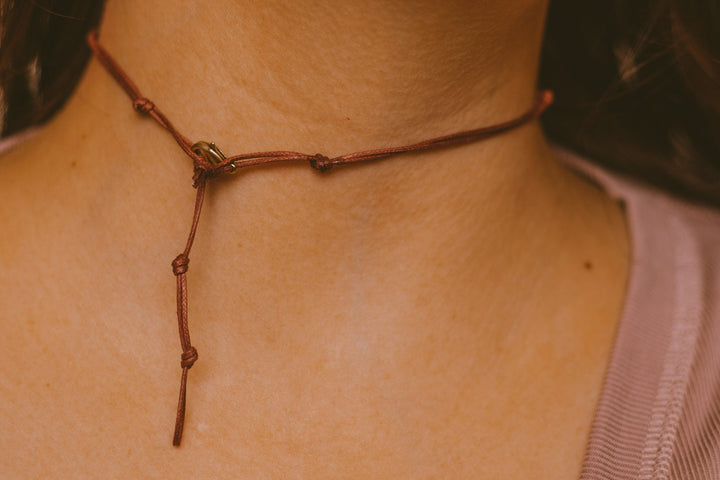 Hippie Purple Teardrop Choker - SAME SUN CO