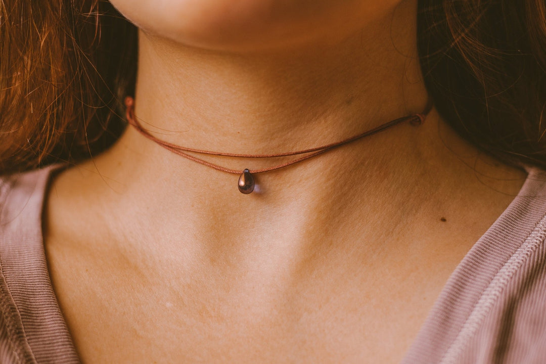 Hippie Purple Teardrop Choker - SAME SUN CO