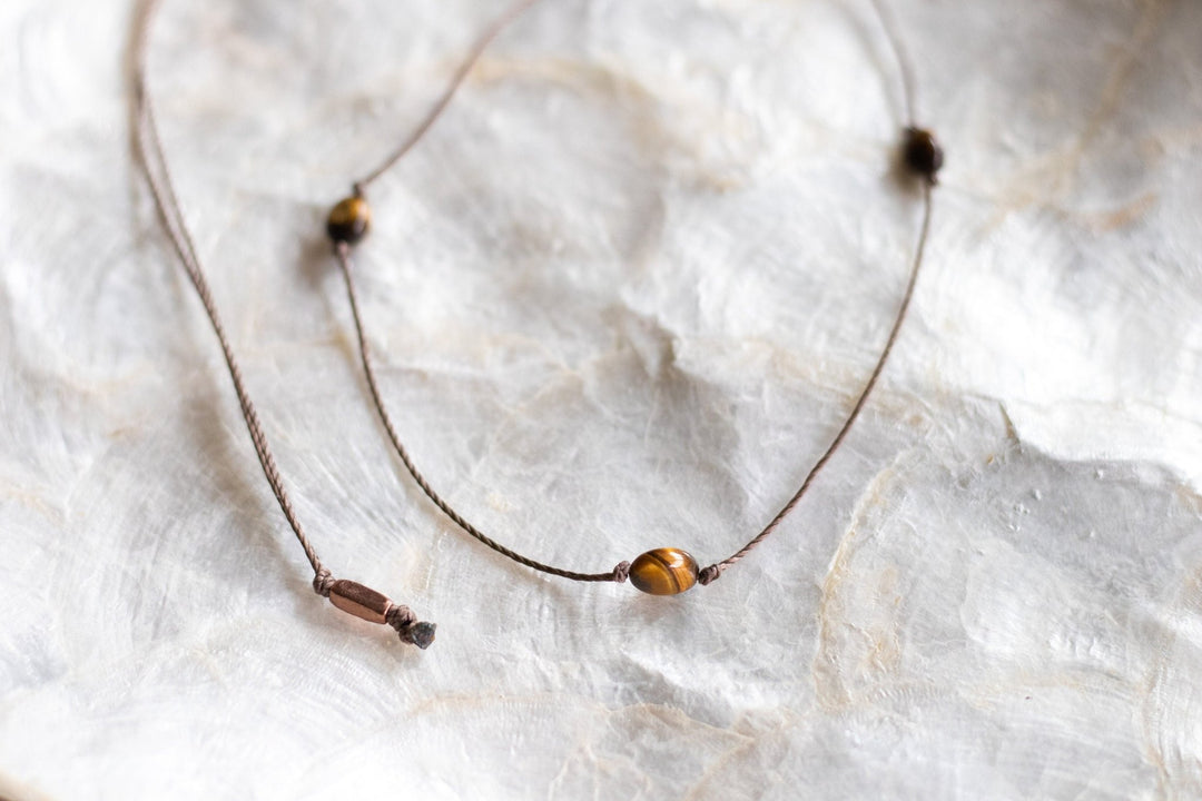 Hippie Tigers Eye Necklace - SAME SUN CO