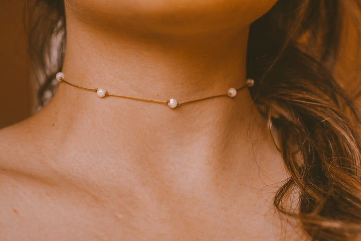 Rainbow Moonstone Choker Necklace