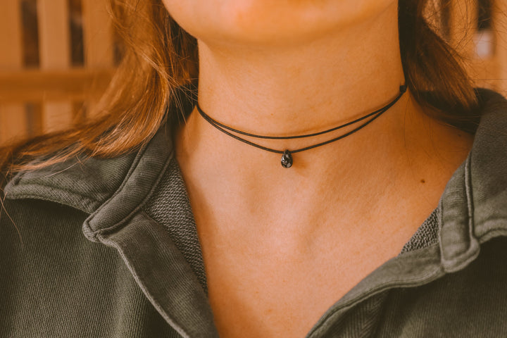 Grunge Double Layered Black Choker