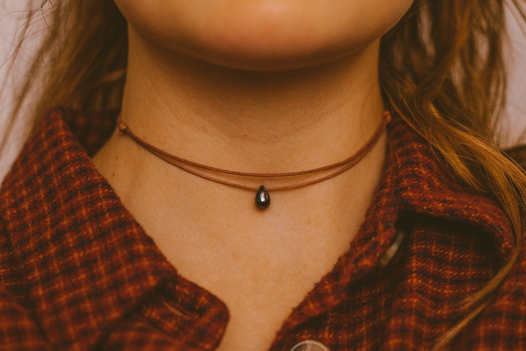 Indie Teardrop Layered Choker Necklace - SAME SUN CO