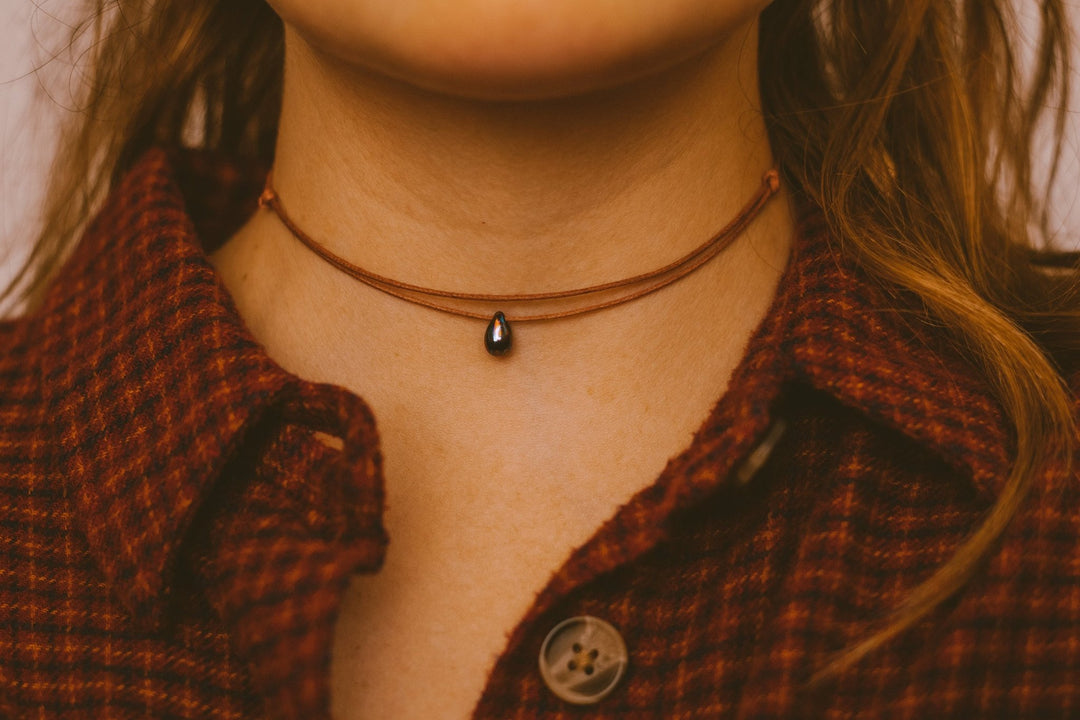 Indie Teardrop Layered Choker Necklace - SAME SUN CO