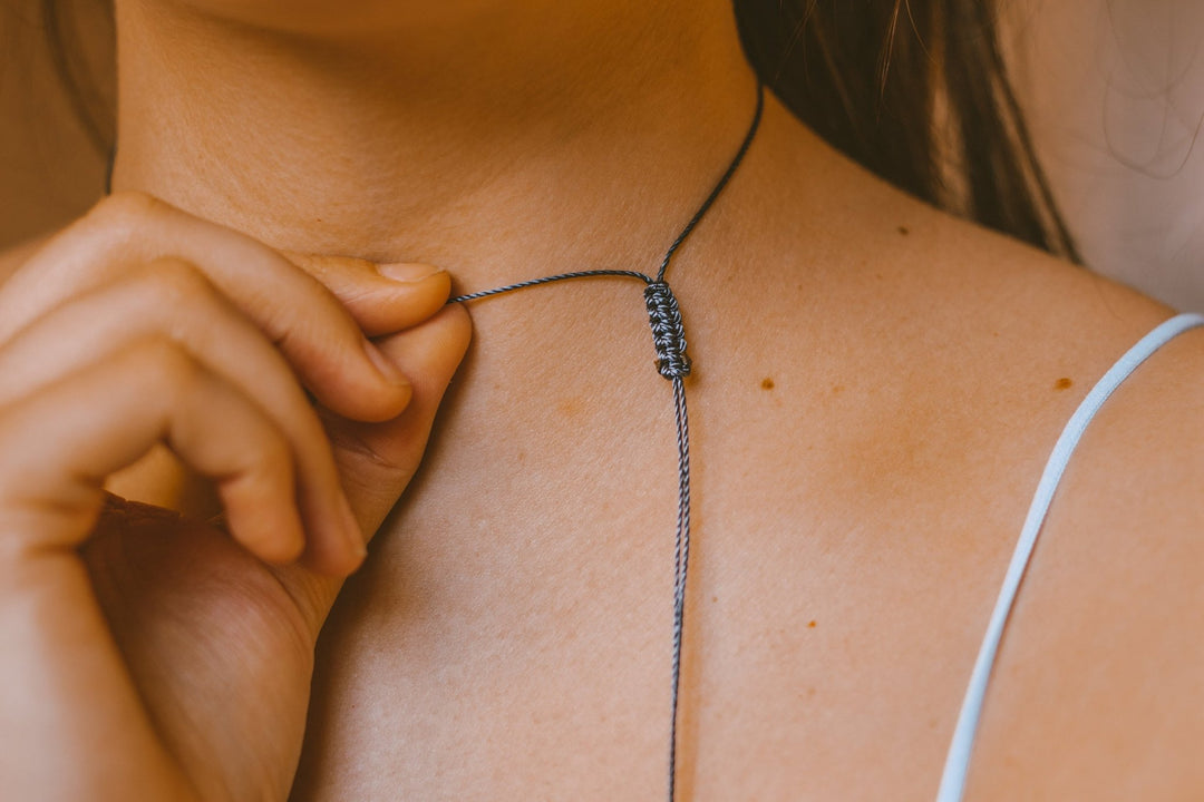 Indigo Blue Teardrop Choker - SAME SUN CO