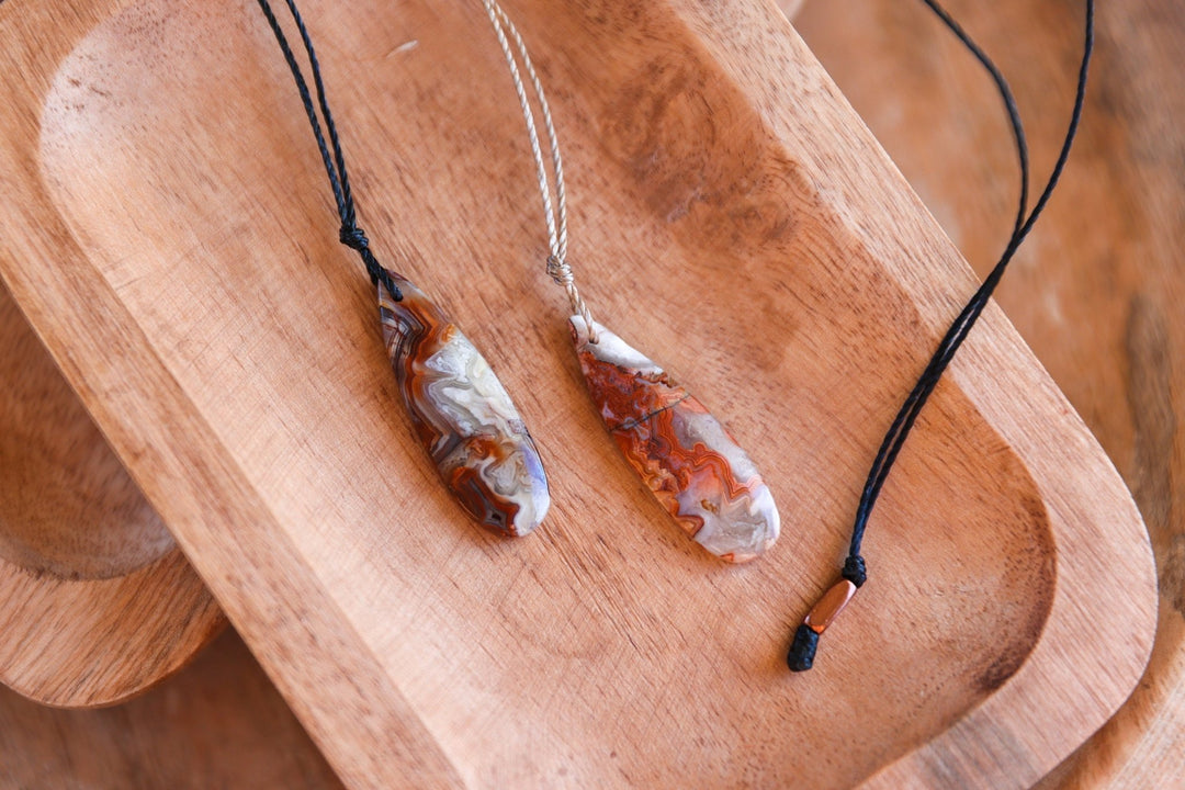 Laguna Lace Agate Necklace - SAME SUN CO