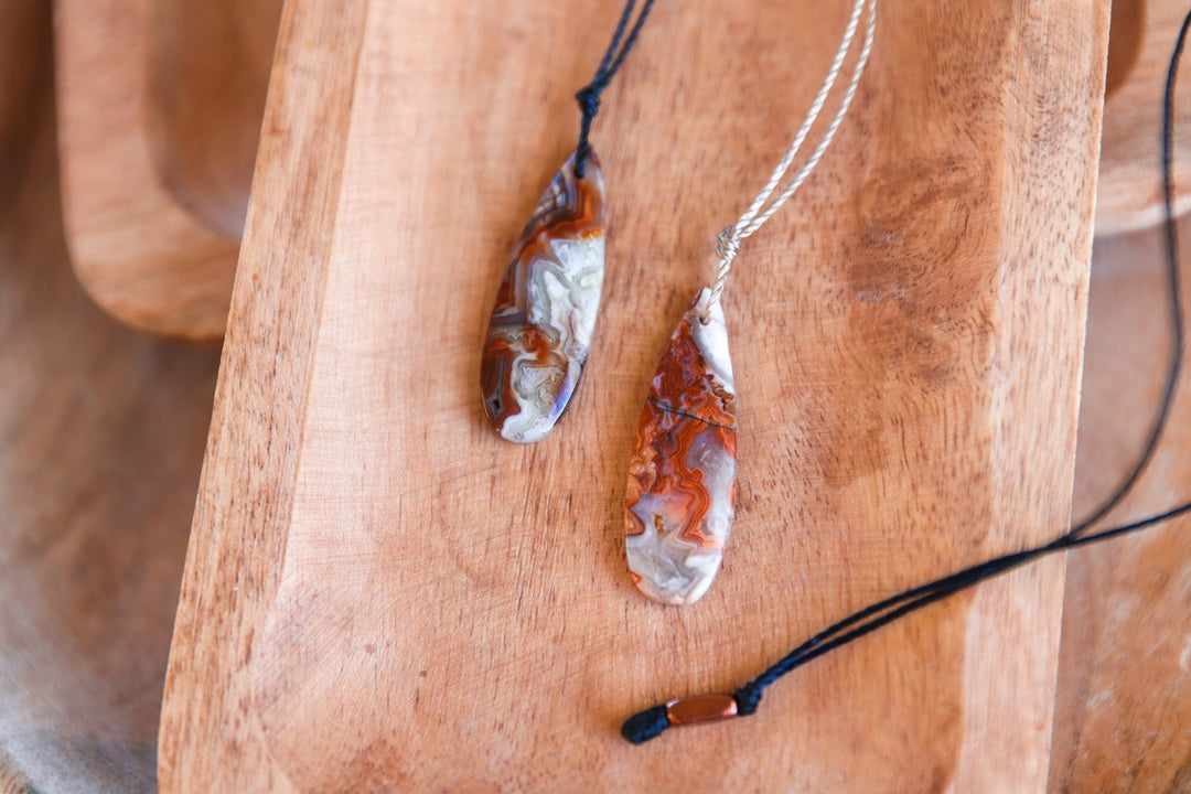 Laguna Lace Agate Necklace - SAME SUN CO