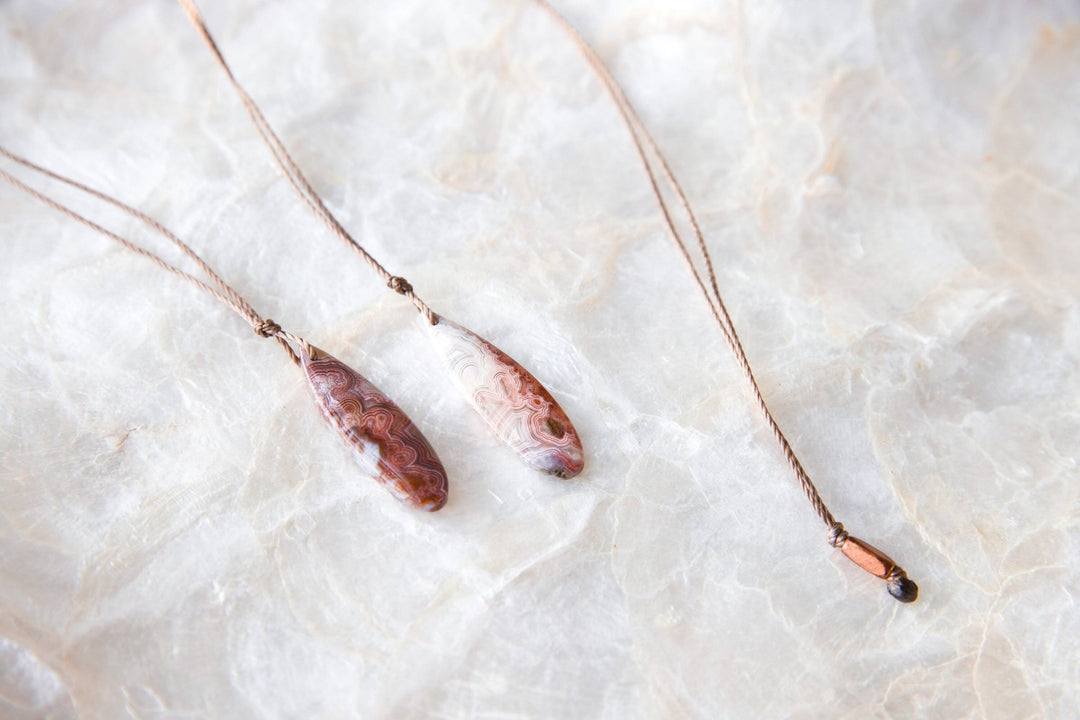 Laguna Lace Agate Necklace - SAME SUN CO