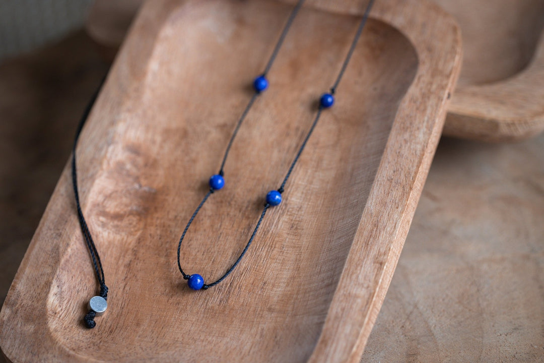 Lapis Lazuli Choker Necklace - SAME SUN CO