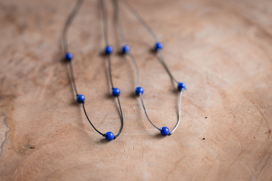 Lapis Lazuli Choker Necklace - SAME SUN CO