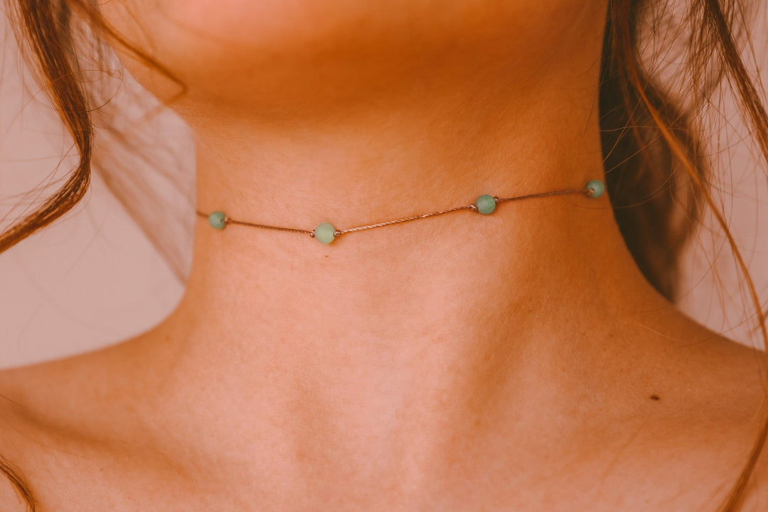 Mermaid Green Aventurine Choker - SAME SUN CO