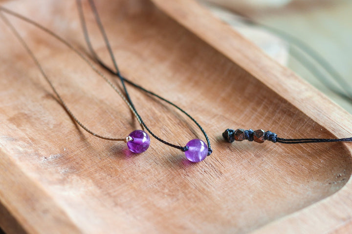 Minimalist Amethyst Choker - SAME SUN CO