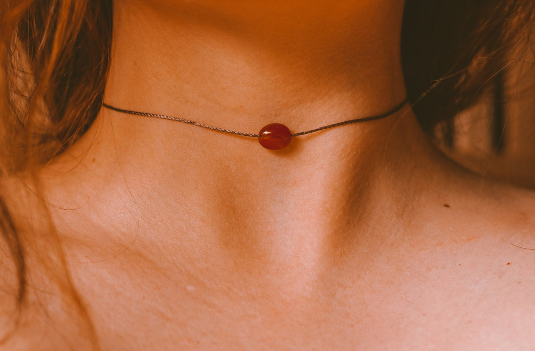 Minimalist Carnelian Necklace - SAME SUN CO