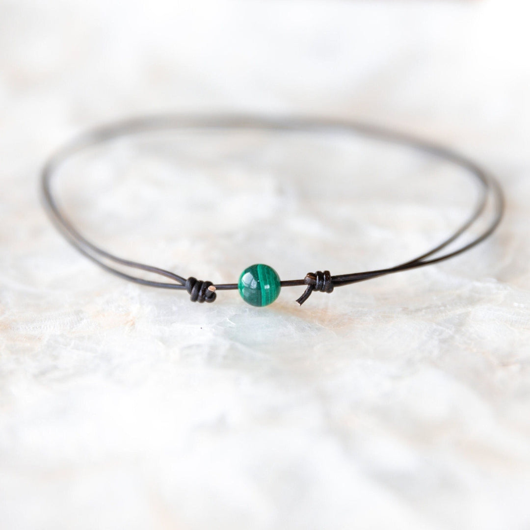 Minimalist Malachite Necklace - SAME SUN CO