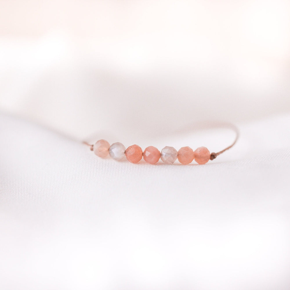 Peach Moonstone Bracelet - SAME SUN CO