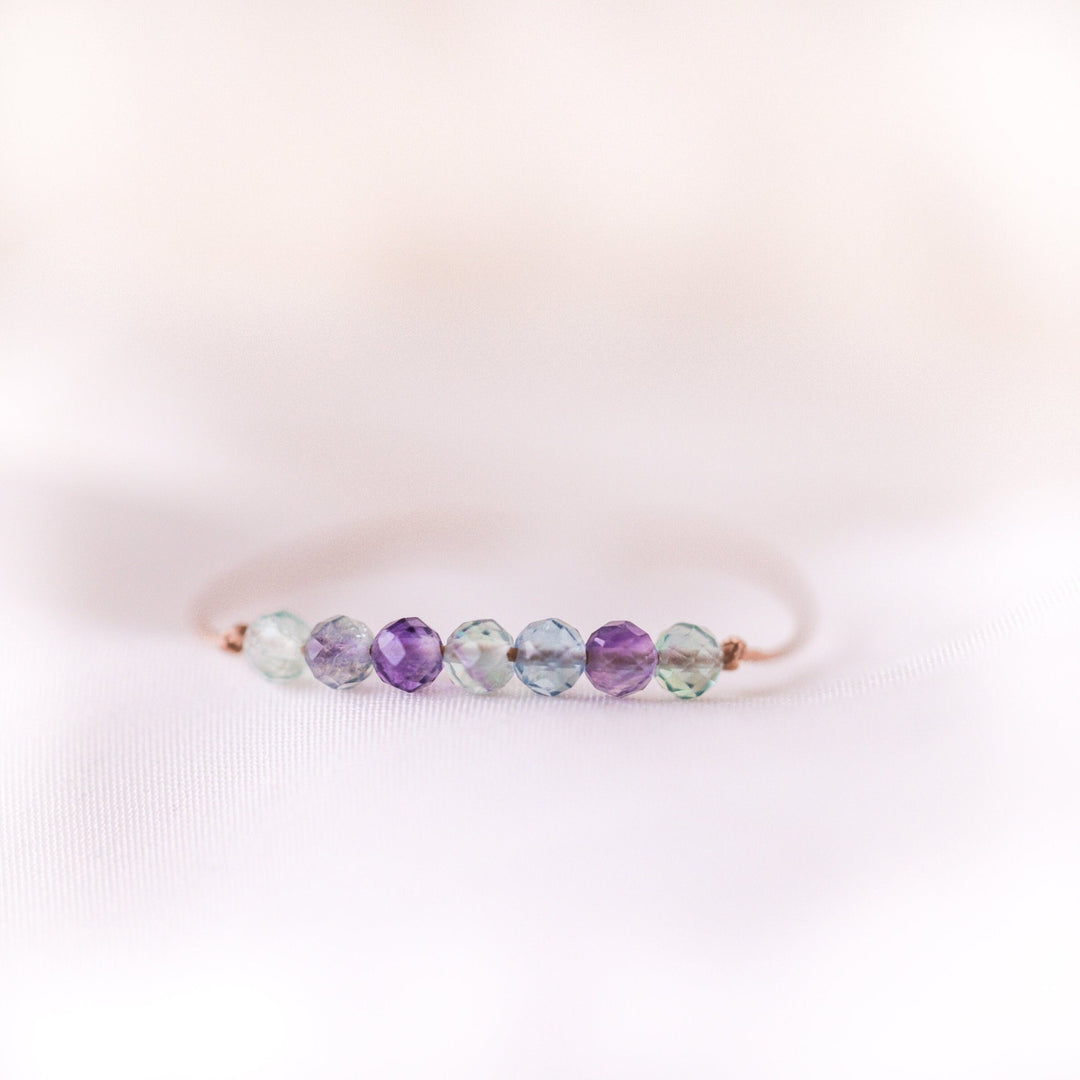 Rainbow Fluorite Bar Bracelet - SAME SUN CO