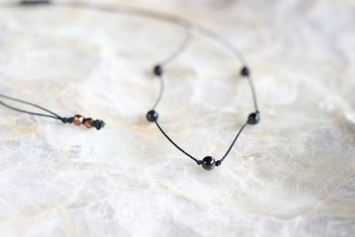 Rainbow Obsidian Beaded Choker - SAME SUN CO