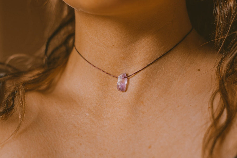 Raw Amethyst Necklace - SAME SUN CO