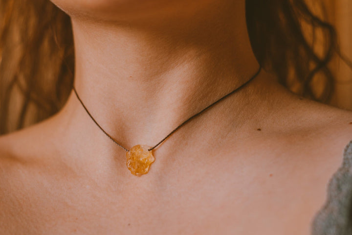 Raw Citrine Necklace - SAME SUN CO