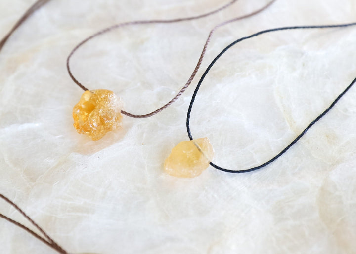 Raw Citrine Necklace - SAME SUN CO