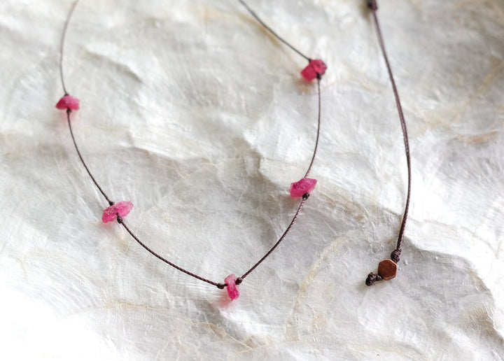 Raw Tourmaline Choker Necklace - SAME SUN CO