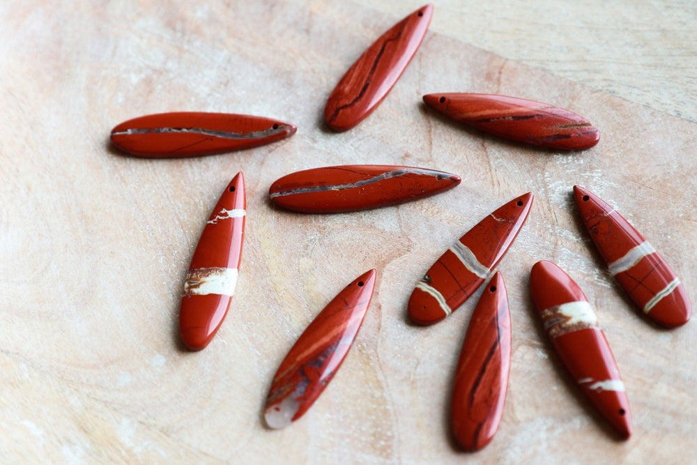 Red Jasper Pendant Necklace - SAME SUN CO