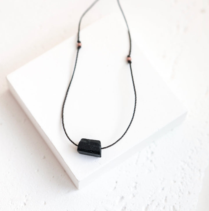 Shadow Black Tourmaline Necklace - SAME SUN CO