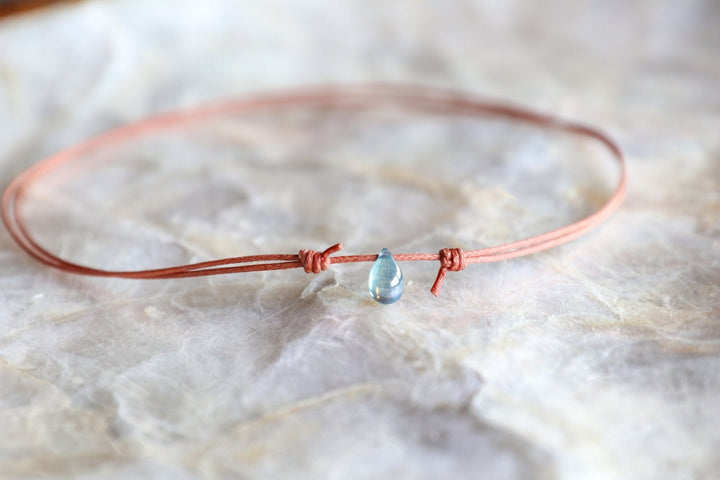 Steel Blue Teardrop Choker - SAME SUN CO