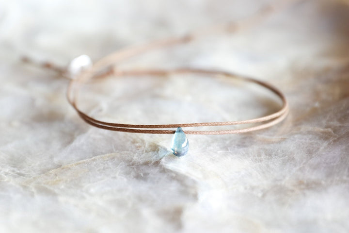 Steel Blue Teardrop Choker - SAME SUN CO