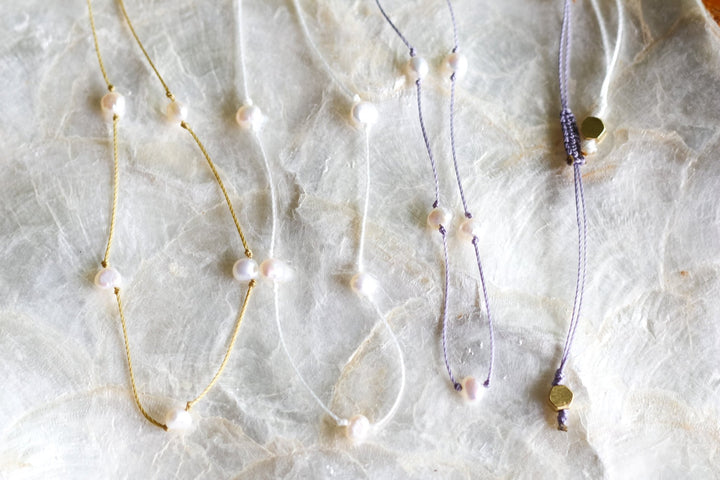 Ultra Dainty Freshwater Pearl Necklace - SAME SUN CO