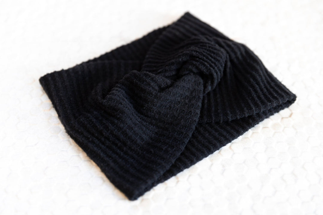 Waffle Knit Twisted Headband - SAME SUN CO