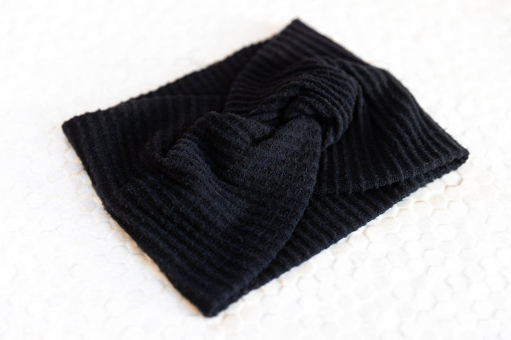 Waffle Knit Twisted Headband - SAME SUN CO