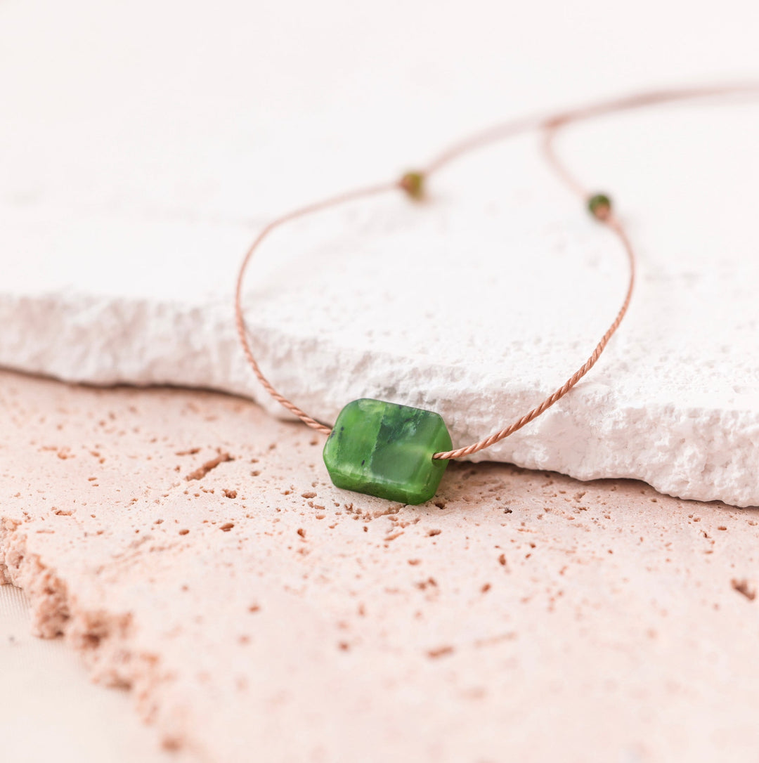 Woodland Green Jade Necklace - SAME SUN CO