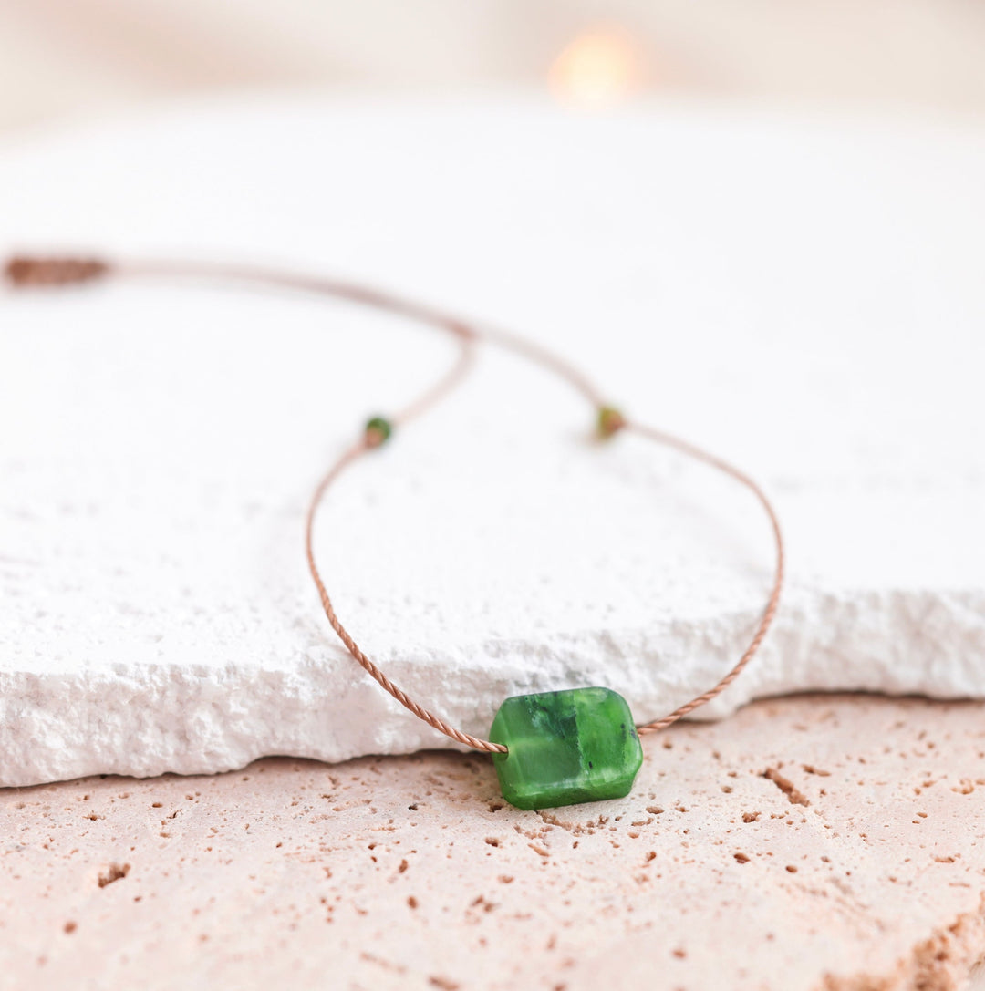 Woodland Green Jade Necklace - SAME SUN CO