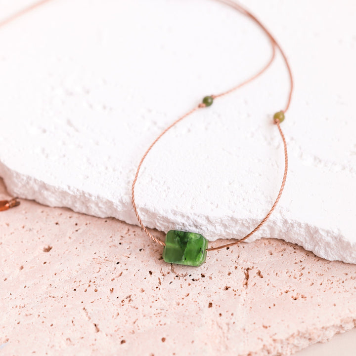 Woodland Green Jade Necklace - SAME SUN CO