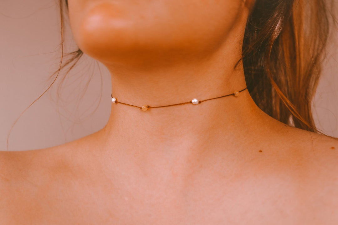 Yellow Calcite Pearl Choker - SAME SUN CO